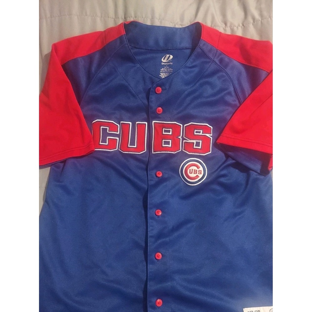 Chicago Cubs MLB Men's Large 42-44 Baseball Jersey Dynasty Blue/Red Sports